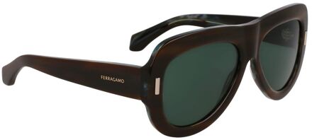 Groene Acetaatsunglasses - One Size