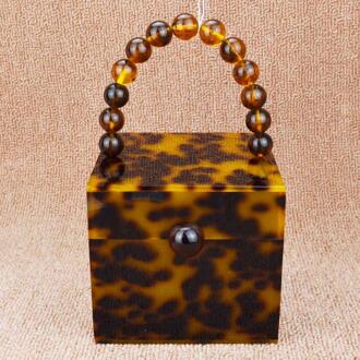 Groene Acryl Flap Crossbody Tassen Vrouwen Party Purse Wit Pochette Vrouwelijke Handtassen koffie