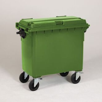 Groene Afvalcontainer – 660 Liter, Hdpe Kunststof