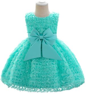 Groene Ballgown Jurk Voor Meisje Baby Doopjurk Eerste 1st Verjaardag Jurk Party Baby Meisje Baby Kleding Peuter Kleding L1979XZ-groen
