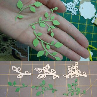 Groene Bladeren Metalen Stansmessen Stencils Voor Diy Scrapbooking Fotoalbum Die Cuts Decoratieve Embossing Papier Kaarten Ambachten Gereedschap 2