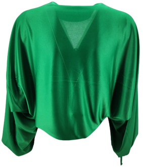 Groene Blouse Collectie P.a.r.o.s.h. , Green , Dames - M,S