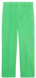Groene broek met hoge taille en rechte pijpen Jacquemus , Green , Dames - 2XL