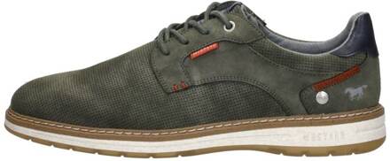 Groene Casual Sneakers met Gewatteerde Enkel Mustang , Green , Heren - 42 Eu,40 Eu,46 Eu,45 Eu,47 Eu,43 Eu,41 Eu,44 Eu,48 EU