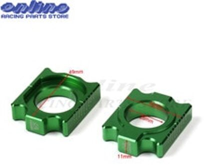 Groene Cnc Kettingspanner Achteras Blok Kit Voor KX125 KX250F KX450F KX450R 2004 Fit Kxf Motorcross Vuil bike