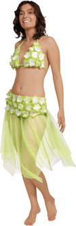 Groene Hawaii rok en bikini