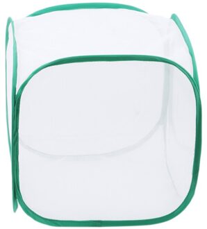 Groene inklapbare insect kooi Mesh Insect Habitat Kooi Vlinder Mantis Stok Bidden Cilindrische-Kooi klein