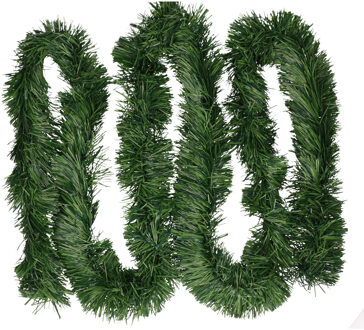 Groene kerst decoratie dennenslinger 270 cm