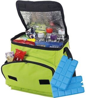 Groene Koeltas De Luxe Met Koelelementen - Koeltas