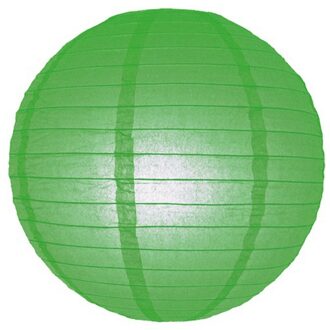 Groene lampion rond 25 cm - Feestlampionnen