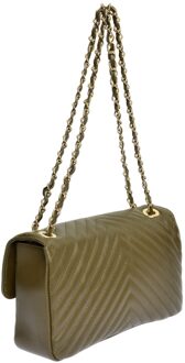 Groene Leren Tas - maat