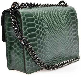 Groene Leren Tas - One Size