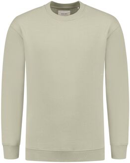 Groene Loose Fit Crewneck Sweater Pure Path , Green , Heren - 2Xl,Xl,L,M,S,Xs