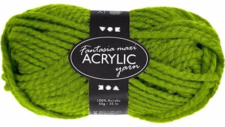 Groene maxi acryl garen - 35 meter