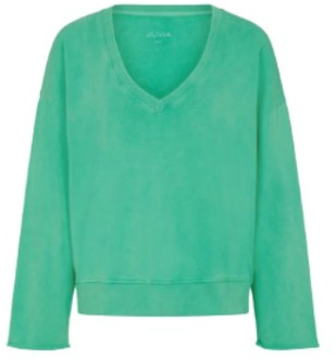 Groene Modieuze Sweatshirt Juvia , Green , Dames - L,M