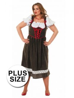 Groene Oktoberfest jurk grote maten 42 (xl)