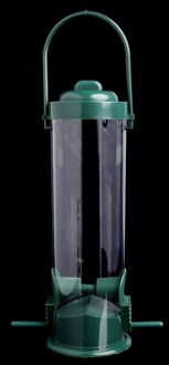 Groene Opknoping Wilde Vogel Feeder Zaad Container Hanger Tuin Outdoor Voeden N1HA