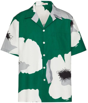 Groene Overhemden voor Mannen Valentino Garavani , Multicolor , Heren - L,M