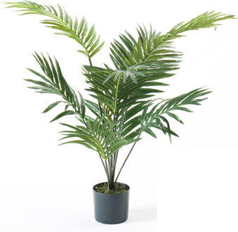 Groene palmboom kunstplant 90 cm in pot - Kunstplanten