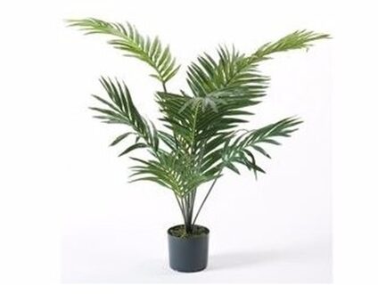 Groene palmboom kunstplant 90 cm in pot - Kunstplanten