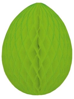 Groene papieren paasei 10 cm - Feestdecoratievoorwerp