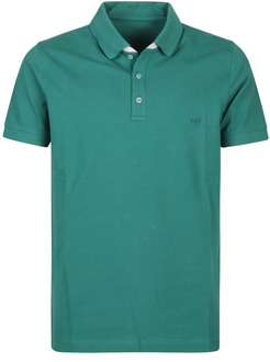 Groene Piquet Polo Shirt Fay , Green , Heren - 2Xl,Xl,L,M