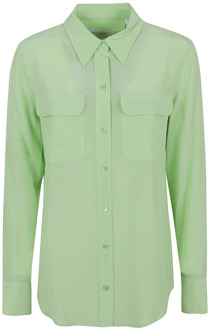 Groene Shirt Aw22 Must-Have Damesmode Equipment , Green , Dames - L,M,Xs