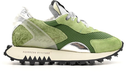 Groene Sneakers voor Dames RUN OF , Green , Dames - 36 EU