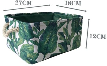 Groene Stof Opslag Mand Met Handvat Kan Worden Gewassen Wasmand Desktop Opslag Sleutel Mand Speelgoed Organizer Desktop Organizer 24801 lv xiao