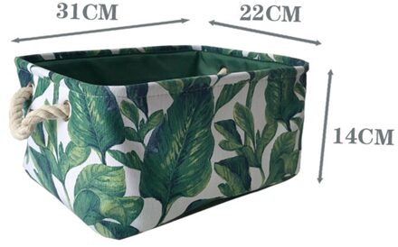 Groene Stof Opslag Mand Met Handvat Kan Worden Gewassen Wasmand Desktop Opslag Sleutel Mand Speelgoed Organizer Desktop Organizer 24802 lv zhong