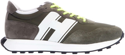 Groene Suede Retrorun Sneakers Hogan , Green , Heren - 44 Eu,43 1/2 Eu,45 Eu,41 1/2 Eu,43 EU