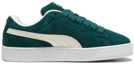 Groene Suède Sneakers met Leren Details Puma , Green , Heren - 44 Eu,46 Eu,42 Eu,40 Eu,41 Eu,43 Eu,45 EU