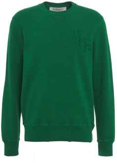 Groene Sweatshirt voor Heren Golden Goose , Green , Heren - L,M