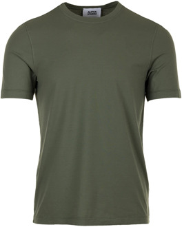 Groene T-shirt en Polo Collectie Alpha Studio , Green , Heren - 2Xl,L,M