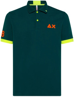 Groene T-shirt met Stijl/Model Naam Sun68 , Green , Heren - M,S