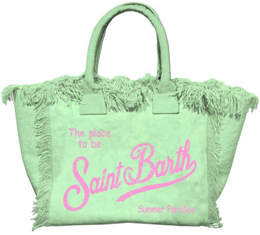 Groene tassen voor stijlvolle outfits MC2 Saint Barth , Green , Dames - ONE Size
