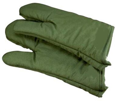 Groene Verdikte Isolerende Handschoenen Anti-Brandwonden Hoge Temperatuur Handschoenen Xl