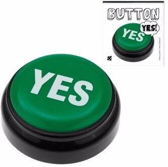 Groene YES buzzer drukknop met geluid - Quiz speelgoed knop - Ja/Nee zeggen