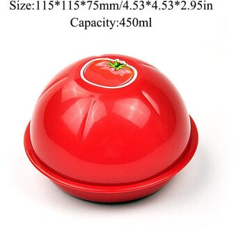 Groente Containers Opbergdoos Ui Tomaten Verzegelde Doos Voedsel Dozen Creatieve Plastic Keuken Accessoire Verse Opbergdoos Rood