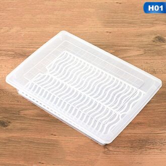 Groente Houden Verse Keuken Scherper Vochtbestendige Afvoer Koelkast Afvoer Fruit Seal Opslag Verse Rechthoek Verzegelde Doos