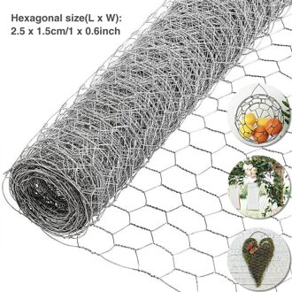 Groenten Yard Gegalvaniseerd Zeshoekige Home Decor Beschermende Stevige Diy Outdoor Tuin Planten Draad Netting Kip Hek Craft