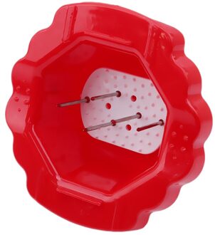 Groentesnijder Guard Pp Vinger Hand Protector Guard Groente Finger Protector Keuken Accessoires rood