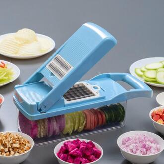 Groentesnijder Multifunctionele Mandoline Slicer Fruit Dunschiller Wortel Rasp Keuken Accessoires Mand Plantaardige Slicer