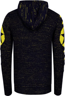 Grof gebreide hoodie Zwart - M