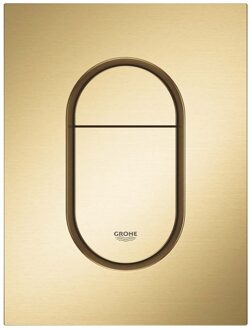 GROHE Arena Cosmopolitan S Bedieningspaneel Toilet - Verticaal - Dual Flush - Eco - Geborsteld Cool sunrise (mat goud) - Slank formaat