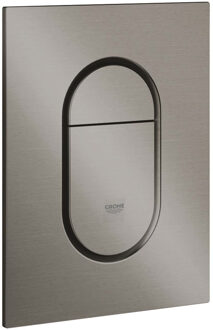 GROHE Arena Cosmopolitan S Bedieningspaneel Toilet - Verticaal - Dual Flush - Eco - Geborsteld hard graphite (mat antraciet) - Slank formaat