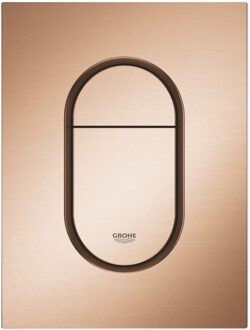 GROHE Arena Cosmopolitan S Bedieningspaneel Toilet - Verticaal - Dual Flush - Eco - Geborsteld warm sunrise (mat brons) - Slank formaat