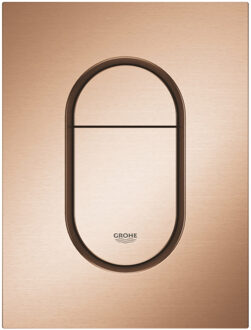 GROHE Arena Cosmopolitan S Bedieningspaneel Toilet - Verticaal - Dual Flush - Eco - Geborsteld warm sunrise (mat brons) - Slank formaat