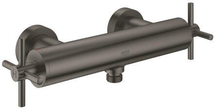 GROHE Atrio Douchekraan - Mengkraan - 15 cm hartafstand - Hard graphite geborsteld (mat antraciet)