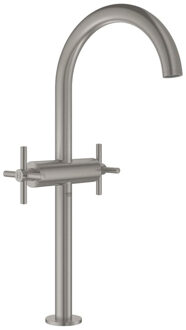 GROHE Atrio wastafelkraan XL - Extra hoge draaibare uitloop - Met waste - Supersteel (rvs)